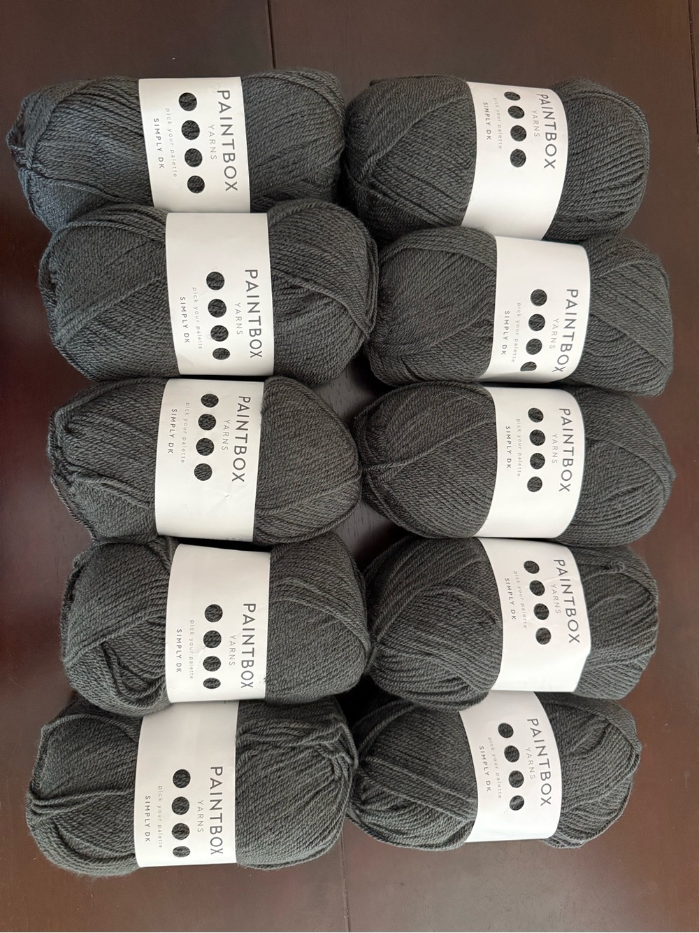 Paintbox Granite Gray Acrylic Yarn Multipack - 10 Skeins - Picture 1 of 7